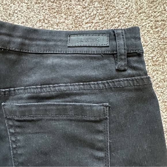 Blank NYC Black Denim Jean Shorts Frayed Hem Women’s Size 25 Grunge Summer - Picture 10 of 16
